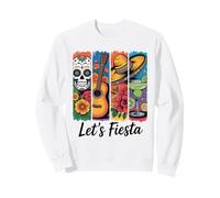 Margarita Let's Fiesta Cinco de Mayo Sugar Skull Sweatshirt