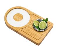 Margarita Salt Rimmer - Outil De Bord De Cocktail En Bois, Assaisonnement En Verre De Bar, Conception Compacte Portable, Savoir-faire Fiable | Accessoire De Barman Pour Les Repas À La Maiso