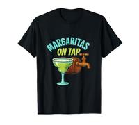Margaritas on Tap Bar Humour Aqua Lime T-Shirt