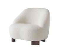 &Tradition Fauteuil Margas LC1 Karakorum 001 blanc-pieds en noyer