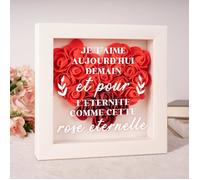 MARGAUX LONNBERG-Cadeau Saint Valentin Femme, Rose Eternelle Décoration Cadeau pour Petite Amie & Femme, Cadeau Couple, Idée [J50]