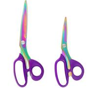 MARGAUX LONNBERG-Lot de 2 ciseaux de couture en acier inoxydable plaqué titane résistant pour couper les tissus et le cuir, V[J160]