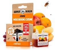 MARGAUX LONNBERG-Pièges Anti Moucherons d'Intérieur Cuisine - Lot de 2 Attrape Moucheron Intérieur pour Maison, 3 Semaines d’[J139]