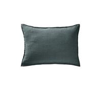 MARGAUX - Taie d'Oreiller 50x70cm Lin Lavé Coloris Ardoise -