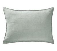 MARGAUX - Taie d'Oreiller 50x70cm Lin Lavé Coloris Eucalyptus - Altobuy Vert G