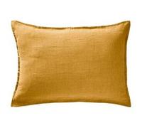 MARGAUX - Taie d'Oreiller 50x70cm Lin Lavé Coloris Miel -