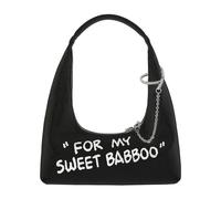 Marge Sherwood - X Peanuts Sac bandoulière hobo en cuir Pull-Up - Femme - Sacs - Noir - Taille: ONE Size