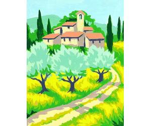 Margot Kit Canevas Les oliviers 20x25cm