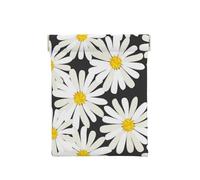 Marguerite Blanche Noire, Sac de Rangement pour Femmes, Portefeuille supérieur à Presser, Petit Porte-Monnaie, Pochette de Changement