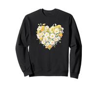 Marguerite, Coeur, Amour, Fleur, La Mode Sweatshirt