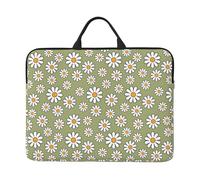 Marguerite de Style rétro des années 60 et 70,Housse pour Ordinateur Portable 14 Pouces, Sacoche pour Ordinateur Portable, Mallette avec poignée