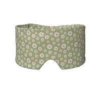 Marguerite de style rétro des années 60 et 70,Masque pour les yeux bloquant la lumière Cache-yeux et cache-oreilles pour le sommeil