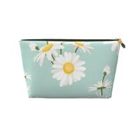 Marguerite Fleur Luxuriante Floral, Trousse de Maquillage Trousse à cosmétiques Trousse de Toilette de Voyage Portable Pochette de Toilette