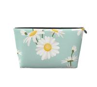 Marguerite Fleur Luxuriante Floral, Trousse de Toilette Trousse de Maquillage Sac à cosmétiques Trousse de Toilette de Voyage Portable