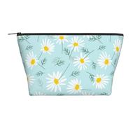 Marguerite Florale délicate Bleue et Blanche, Trousse de Toilette Trousse de Maquillage Sac à cosmétiques Trousse de Toilette de Voyage Portable