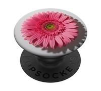 Marguerite Gerbera Rose Fond Blanc PopSockets PopGrip Adhésif