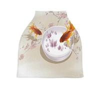Marguerite Japon Poisson Housse de Canopée de Siège de Voiture pour Poussette Bébé Dais Siège-Auto Couverture D'Allaitement Pare-Soleil Respirant Extensible pour Garçons Filles