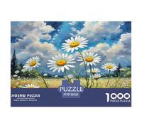 Marguerite Jigsaw Puzzle 1000 Pièces Adapter Les Adultes Ou Les Familles Ensemble Jeu De Puzzle Cadeaux pour Adultes 100% Carton Recyclé Puzzle Décoratif 38x26cm/1000pcs