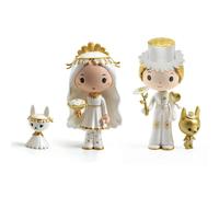 Djeco Figurine Tinyly Marguerite et Léopold - Poupées et accessoires - Multicolore