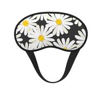 Marguerite noire et blanche,Masques de sommeil occultants, cache-yeux couvrants, masques de sommeil anti-lumière