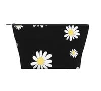 Marguerite Noire, Trousse de Toilette Trousse de Maquillage Sac à cosmétiques Trousse de Toilette de Voyage Portable