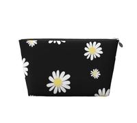 Marguerite Noire, Trousse de Toilette Trousse de Maquillage Sac à cosmétiques Trousse de Toilette de Voyage Portable