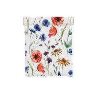 Marguerites de chrysanthème de Pavot de Fleur Sauvage, Sac de Rangement pour Femmes, Portefeuille supérieur à Presser, Petit Porte-Monnaie, Pochette de Changement