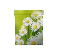 Marguerites Fleurs Florales, Sac de Rangement pour Femmes, Portefeuille supérieur à Presser, Petit Porte-Monnaie, Pochette de Changement