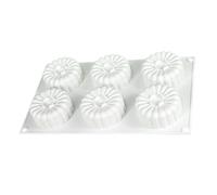 Marguerites multifonctions en silicone à 6 cavités pour gâteaux, pâtisseries, pâtisseries et pâtisseries - Outil de bricolage en silicone de qualité alimentaire pour cuisinier à la maison