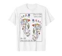 Marguerites Roses Violettes Bleues She He He Mom Dad Love You Expectant T-Shirt