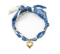 MarHermoso Collier ras du cou pour femme en acier inoxydable avec pendentif en forme de cœur tendance vintage fait à la main, Moyen, Plaqué or, Pas de pierre précieuse