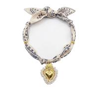 MarHermoso Collier ras du cou pour femme - En acier inoxydable - Pendentif en résine - Tendance - Vintage - Fait à la main - Cadeau de style bohème occidental, Moyen, Plaqué or, Pas de pierre