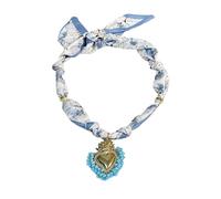 MarHermoso Collier ras du cou pour femme - En acier inoxydable - Pendentif en résine - Tendance - Vintage - Fait à la main - Cadeau de style bohème occidental, Moyen, Plaqué or, Pas de pierre