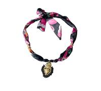 MarHermoso Collier ras du cou pour femme - En acier inoxydable - Pendentif en résine - Tendance - Vintage - Fait à la main - Cadeau de style bohème occidental, Moyen, Plaqué or, Pas de pierre