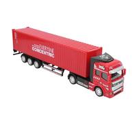 Marhynchus 1: 48 Modèle de Camion en Alliage Modèle de Voiture Jouet Automobile pour Les Enfants avec Le Corps Amovible à Back Ouvable Porte Arrière Ouverte 4 Couleurs Jaune Rouge Bleu Gris (Rouge)