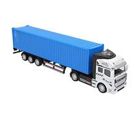 Marhynchus 1: 48 Modèle de Camion en Alliage Modèle de Voiture Jouet Automobile pour Les Enfants avec Le Corps Amovible à Back Ouvable Porte Arrière Ouverte 4 Couleurs Jaune Rouge Bleu Gris (Blue)