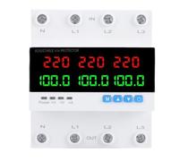 Marhynchus 100A 4P Double Puissance Automatique Commutateur De Transfert Manuel 3 Phase DIN Rail Mount pour Générateurs Onduleurs Grille Applications