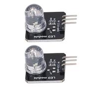 Marhynchus 10Pcs Module LED Panneau Lumineux Ampoule à Puce LED 3,3V 5V PWM Gradation 20 X 20mm Contrôle TTL pour MCU Éclairage Indicateur Lumières Décoration de la Maison -40°F à 185°F (MRB050D
