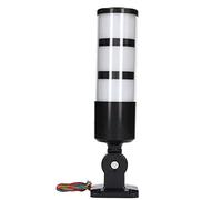 Marhynchus 12 à 24V DC Tour de Signalisation LED Lumière Empilée Rouge Jaune Vert 3 Couche Clignotant Lampe D'avertissement Industrielle Pliante avec Buzzer
