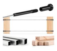 Marhynchus 20-Pack Cable Balustrade Swage Stud Connecteurs | Taille intérieure cachée, acier inoxydable 316, pas de fixations visibles, pour câble 1/8", poteaux en bois/métal