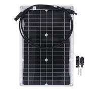 Marhynchus 20W 18V Charger Solaire Monocristallin à Panneau Solaire Flexible pour le Bateau de Camping Applications de Grille