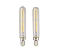 Marhynchus 2Pcs Ampoules Tube LED 4W E14 Support 220-240V Ampoules LED 2300K Ampoules Tubulaires T20x120 pour Eclairage (Transparent)