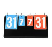 Marhynchus 4 Chiffres Sports Scoreboard Basketball Score Badminton Badminton Volleyball Table Tennis Score Keeper avec des Plaques Bleues Rouge Vif pour Les Matchs de Compétitions de