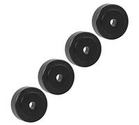 Marhynchus 4pcs 20x8 Mm Aluminium Amplificateur Amplificateur Pousts D'absorbeur à Amortisseur avec Anneaux en Caoutchouc Détachable pour Amplificateurs de Son Surround Stéréo (Black)