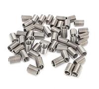 Marhynchus 50pcs M10 X 1,5 Fil Filet Insérer Manchon SUS304 M10 X 1.5 Vis de Bague de Vis de Réparation Kit d'écrou pour Alliage d'aluminium, Alliage de Zinc, Cuivre, Matériaux d'ingénierie