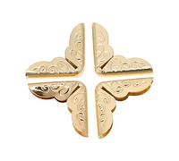 Marhynchus 50pcs Protecteurs de Coin de Livre pour Scrapbooking Album Photo Vintage Journal Intime Protecteurs de Coin de Livre en Métal, Protecteurs de Coin de Livre Rétro (C086 Jaune)