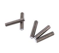 Marhynchus 5pcs en Acier Inoxydable M6 X 30 Mm Buseau de Gorge de Buse, Manche PTFE à L'intérieur pour Passer du Filament Lisse, Partie de L'imprimante 3D