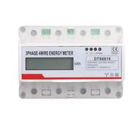 Marhynchus 7p 3 Phases 4 Montage D'énergie Métallique KWH Monitor LCD Affichage 35 Mm DIN Rail Mount-Metrice avec Collecteur D'impulsions pour à Distance 230 400V 5 (100) A