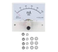 Marhynchus 85C1-A DC 0~100MA Ampèremètre Instrument de Mesure de Courant avec Cadran Noir Blanc Pointeur Rouge pour Stabilisateur de Tension Armoire de Distribution D'énergie Banc de Test