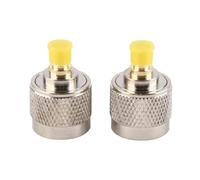 Marhynchus Adaptateur Coaxial de Connecteur RF de Type N Mâle vers SMA Femelle, Matériau en Cuivre plaqué Or, Large Bande Passante de Fréquence 0 à 6 GHz, avec Isolation PTFE, pou